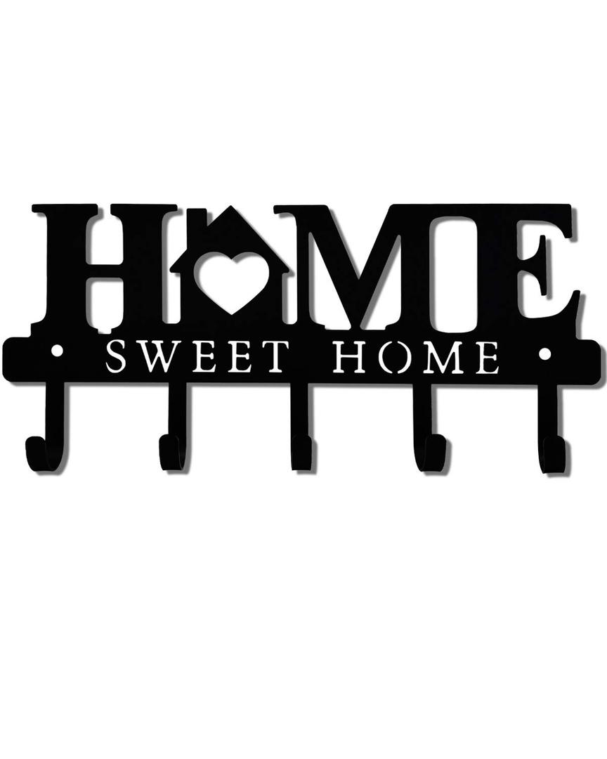 Key Holder Hooks Organizer Rack Wall Mounted with Screws and Anchors Home Wall Metal Decor for Entryway Front Door Kitchen Hallway Garage Mudroom Office 5.9x13 inches