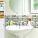 Peel and Stick Backsplash for Kitchen, Peel and Stick Tile Kitchen, Back Splash Tile for Bathroom, 3D Brick Wall Tiles Subway Tiles, 10 Sheets 10" x10.6