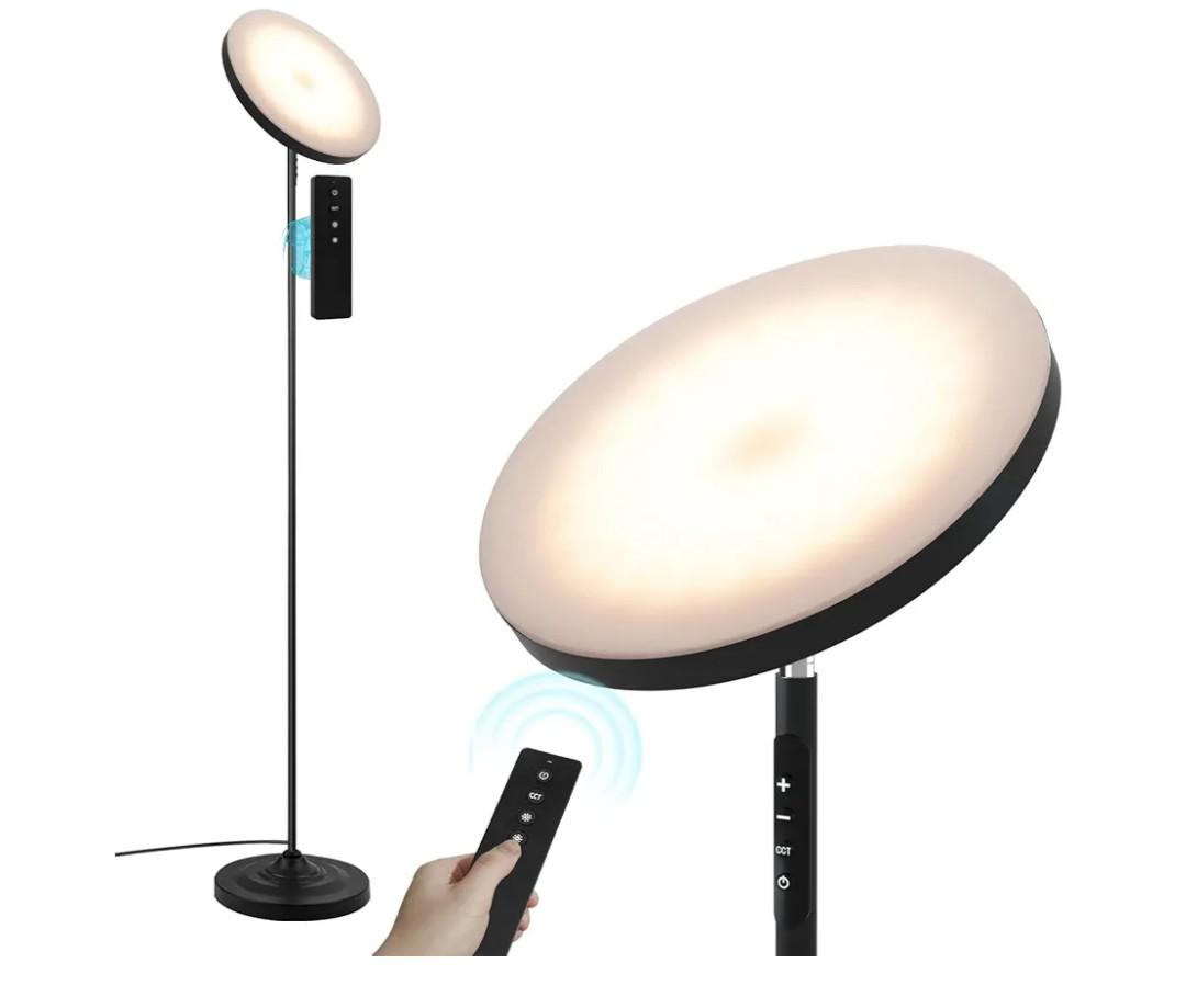 Upgraded Floor Lamp, 36W/3600LM Super Bright Floor Lamp with Remote Control, Stepless Adjust Color Temperatures and Brightness, Torchiere Standing Lamp for Living Room Bedroom Office
Amazon's Choice