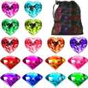 MARFOREVER Big Pool Toys Dive Gems, 16Pcs Lagre Pool Gems Acrylic Diamond Diving Jewels Pirate Treasure Chest Gemstones for Beach Underwater Throw Game Toys Swimming Training Summer Party Favors