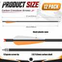 12 Pack Carbon Crossbow Bolts Maintenance Kit, 20 Inch