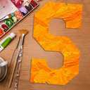 Wooden Letters and Numbers 17 Inch, Big Wooden Number 3 Shape Cutout Vintage Sports Style Unfinished Wood Alphabet Numbers for Wall Decor Nursery Name Painting Crafts Party Room Home Decoration