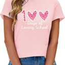 Cat Shirts for Women Butterfly Graphic Tops Dandelion T Shirt Womens Vacation T-Shirt Nature Lover Tee (Pink, L)