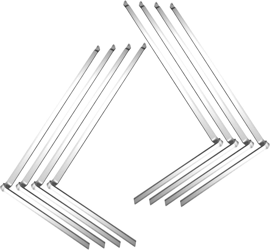 MorningRo 8 Pcs 25" Hangrails File Cabinet Rails Contains 4 Lefts 4 Rights Completes 4 Drawers Compatible with Hon July 1, 1996 and Current 530 Series and 500 Series Files Metal Vertical File Drawers
