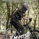 ILM Full Face Mountain Bike Helmet ASTM CPSC Adult with Adjustable Visor for MTB BMX Model HT58, L