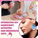 Liliaafar 244 Pcs Ice Cream Drip Baseball Earring Party Favor Gifts Bulk DIY Faux Leather Earrings Making Kit Ice Cream Drip Baseball Party Decorations for Beginner Women Baseballs Mom Craft Supplies
