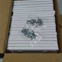 BESTTEN 20 Pack 1 Gang Screw less Decorative Wall Plate, USWP6 Gloss Snow White, H4.69 x W2.91, Faceplate Cover for Decorator Receptacle Outlet & Switch