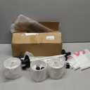 Hungdao 3 Set Golf Flagstick Mini Putting Green Flag for Yard Golf Pin Hole Cup and Flag Set Portable Practice Putting Green Flagsticks for Driving Range Backyard Gift Idea (Stylish, Mixed) (White)