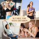4 Pairs Grip Pilates Socks for Women Yoga Scrunch Slouch Non Slip Socks with Grippy Pilates Barre Workout Slipper 5-9