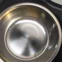 Hubulk Pet Dog Bowls 2 Stainless Steel Dog Bowl with No Spill Non-Skid Silicone Mat + Pet Food Scoop Water and Food Feeder Bowls for Feeding Small Medium Large Dogs Cats Puppies (M, Black)