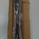 SMODBRODRE 2 Pack Curtain Rods for Window 32 and 48, Black 5/8 inch Splicing Single Window Curtain Rod Set with Brackets