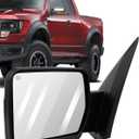 ECCPP Pair Set Replacement Fit For Ford For F-150 2007-2014 Towing Mirror Power Heated Puddle Light Turn Signal (2004-2014 for F150 Metallic Finish - Chrome Cap Housing Power Adjusted)