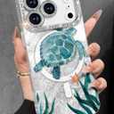 Toycamp for iPhone 17 Pro Max Case - Compatible with Magsafe Women Girls Aesthetic Cute Girly Kawaii Turtles Unique Design Bling Lens Protector Magenetic Funda for Apple 17 Promax Phone Cover