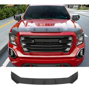 powoq Hood Protector Compatible with 2019-2026 GMC Sierra 1500 Deflector Upgraded TPE Shield Hood Deflector Replacement for 2019-2026 GMC Sierra 1500 Accessories