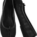 VBDB Mesh Ballet Flats for Women Split Toe Tabi Flats Wide Width Mesh Flats Low Heel Casual Ballerina Comfortable 2026 Spring Summer Shoes, 9