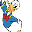 Kelly Wall Decals Donald Tips Cap Favorite Duck Design Character Design Child's Bedroom Wall Decoration - Size: 18 Inches X 30 Inches