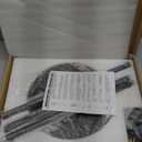 GLEAM Microphone Stand, Mic Stand Floor Detachable Boom Mic Arm Stands with Weighted Round Base, Height Adjustable from 34" to 60"