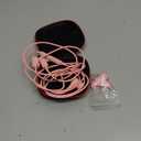 iMangoo for MFi-Certified Lightning Wired Earbuds for Apple, Magnetic in Ear Buds Headphones with HiFi Bass,3 Ear Tips Mic Corded Earphones for Gym, Commuting for iPhone 14 Plus 13 12 11 Pro Max Pink