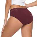 Wealurre Cotton Panties for Women Bikini Underwear Hipster Underpants Lace Briefs Pack, Dark Series (M)