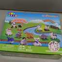 FUN LITTLE TOYS Mini Animals Building Blocks Sets for Goodie Bags, Prizes, Birthday Gifts, Party Favors for Kids 12 Boxes Christmas Stocking Stuffers