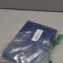 OWENIE Leyna Dusty Blue Sheer Curtains 84 Inches Long for Living Room Bedroom 2 Panels Set, Modern Clip Jacquard Leaves Textured Light Filtering Curtains, Double Rod Pockets Drapes, 40Wx84L Inch