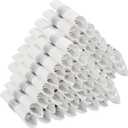 100 Pack Pre Rolled Silver Plastic Silverware Set with Napkins,Disposable Wrapped Heavy Duty Cutlery Set for Wedding Birthday Party-100 Forks,Knives,Spoon,Utensils Set,Plasticware Bulk