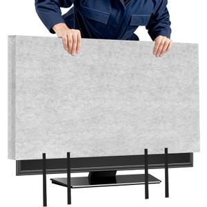 TV Cover for Moving, Anti-Scratch TV Screen Cover for Moving 70"-75" Flat Screen with Strap, for Transport Protection (Grey)
