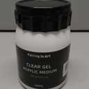 Falling in Art Clear Gel Acrylic Medium, 500ML/16.9Oz Gloss Gel Medium for Acrylic Paint, Ideal for Texture, Layering,and Extending Paint