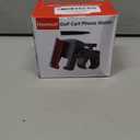 Golf Cart Phone Holder, Cell Phone Holder Mount Fits EZGO/Club Car/Yamaha, Universal Compatible with iPhone 12-17 Galaxy Google, Golf Cart Accessories Gifts for Men Women, Red