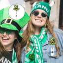 2 x St. Patricks Day ID Badge Reels Green Hat Shape Badge Reels Retractable Plaid Deigns Nurse Badge Reel, Badge Holder Retractable Clip, Badge Reels Retractable for Nurses, Medical Worker, Teacher 1 Pcs