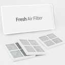 MCR66849208 Refrigerator Air Filter Cover with 3pcs LT120F Refrigerator Air Filter, Compatible with LMRS28596D, LMRS28596S, LMRS28626D, Replacement MCR66849219, MCK703881, ACW75477501