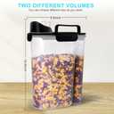 Rice Airtight Dry Food Storage Containers 10Lbs, BPA Free Plastic Storage Bin Dispenser with Pourable Spout, Portable Handle, Kitchen Pantry Organization for Cereal, Flour and Beans Dark Grey