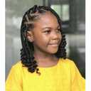 7 Packs Crochet Box Braids Curly Ends 10 Inch, Braid Crochet Hair for Black Women (10 Inch, 2#)