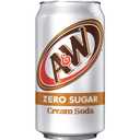 A&W Cream Soda Zero Sugar, 12 fl oz cans, 12 pack (EXP 05/29/26)