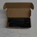 Metal Replacement Stake for Solar Lights, 0.78" Diameter x 5.3" Height, Fits Only 0.8" Diameter Solar Light Poles  Won't Work if Pole is Too Large or Small (Metal 6 Pack) (Black)
