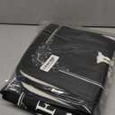 Non Slip Laundry Runner Rug - Farmhouse Kitchen Floor Mat for Mudroom and Bathroom - Black, 20 X 47 Inches