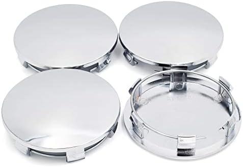 Rhinotuning 83mm(3.27in)/76.4mm(3in) Chrome Silver ABS Car Wheel Center Hub Caps Replace #88963143#9595891#9595759#9596403#19333200 Suburban 2001-2017 4pcs