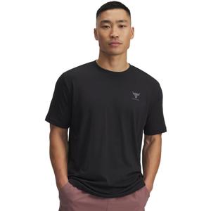 Under Armour Men's Project Rock Simple Branded Short Sleeve T Shirt (Black, M)