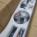 revoici 52'' Amber Ceiling Fan with Lights, Low Profile Flush Mount