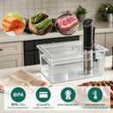 26 QT Large Sous Vide Container with Lid Compatible with Anova, Joule, Nano, Wancle, Instant Pot Immersion Circulator（26 Quart Without Rack）