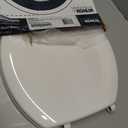 KOHLER Stonewood Quiet-Close, Round Toilet Seat Soft Close, Durable Wood, Easy Installation, Universal Fit, Home Essentials, White Finish, K-20467-0