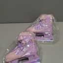 OBENSKY 4 Adjustable Kids Ice Skates for Girls Boys, Blades Iceskates Youth Ages 3-12, Pink & Blue Warm Ice Skating Shoes for Outdoor and Rink, Soft Padding and Reinforced Ankle Support