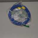 Petbobi Dog Tie-Out Cable 40ft -Heavy Duty Dog Lead Up to 120 lbs, Outdoor Leash Metal Cable with Shock Spring 360 Swivel Clips, for Yard Camping, Fit Small Medium Large Pets, Blue