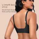 Brasfor Women WirelessSeamless Mesh Push Up No Underwire Plus Size Soft Comfortable Sleep Everyday Brattlets with Extender (Black, M)