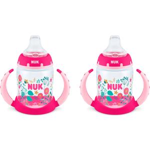 NUK Learner Cup, 5oz, 2-Pack, Flowers  BPA Free, Spill Proof Sippy Cup