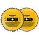 Upgraded (2-Pack) 12in Miter Saw Blade 80T&32T (dw-3128/dw-3123), Dw-3128P5, 12 Iinch Miter Saw Blades, Tungsten Carbide, Fine-Finish Professional Woodworking Circle Saw Blade