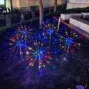 Solar Garden Firework Lights Outdoor, 5 Pack 450 LED 8 Lighting Modes Waterproof Landscape Decorative Sparklers Twinkling Starburst Lights for Yard Pathway Walkway Christmas, Colorful