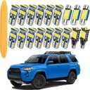 LED Interior Light Kit Package for Toyota 4Runner 2006-2021 Interior Lights + License Plate Lights + Cargo Lights + Back Up Reverse Lights + Install Tool etc. (18pcs LED bulbs total)