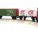 Lionel Junction North Pole Central Electric O Gauge Bluetooth Model Train Set with Remote and Lighted FasTrack