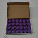 Homemory Purple Tea Lights Candles Battery Operated, 200+Hour Flameless Flickering Fake Electric LED Colored Tealights Candles for Party, Wedding, Halloween, Mardi Gras, Holiday Decor, 24-Pack